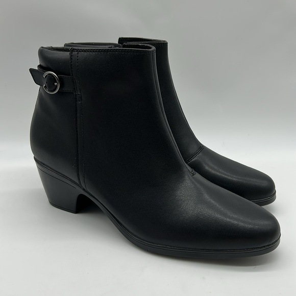 2512- Clarks Emily2 Belle Black Ankle Booties – Size 11 M – NWT with Box - Picture 2 of 12